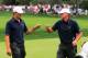 DUBLIN, OH - OCTOBER 03: Jordan Spieth (L) and Steve Stricker of the U.S. Team celebrate a birdie on the seventh hole during the Day One Four-Ball Matches at the Muirfield Village Golf Club on October 3, 2013 in Dublin, Ohio. (Photo by Matt Sullivan/Ge