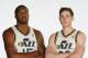 SALT LAKE CITY, UT - SEPTEMBER 30: (from left) Derrick Favors #15, Gordon Hayward #20 and Trey Burke #3 of the Utah Jazz pose for a photo during 2013 Media Day at Zions Basketball Center on September 30, 2013 in Salt Lake City, Utah. NOTE TO USER: User e