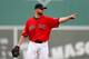 BOSTON, MA - OCTOBER 04: Jon Lester #31 of the Boston Red Sox reacts against the Tampa Bay Rays during Game One of the American League Division Series at Fenway Park on October 4, 2013 in Boston, Massachusetts. (Photo by Jim Rogash/Getty Images)