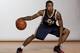 GREENBURGH, NY - AUGUST 06: Trey Burke #3 of the Utah Jazz poses for a portrait during the 2013 NBA rookie photo shoot at the MSG Training Center on August 6, 2013 in Greenburgh, New York. NOTE TO USER: User expressly acknowledges and agrees that, by do