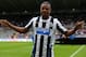NEWCASTLE, ENGLAND - AUGUST 10: Loic Remy of Newcastle United is unvailed to the home supporters ahead of a Pre Season Friendly between Newcastle United and Braga at St James' Park on August 10, 2013 in Newcastle, England. (Photo by Matthew Lewis/Getty I