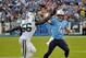 NASHVILLE, TN - SEPTEMBER 29: Ryan Fitzpatrick #4 of the Tennessee Titans throws a pass over DeMario Davis #56 of the New York Jets at LP Field on September 29, 2013 in Nashville, Tennessee. (Photo by Frederick Breedon/Getty Images)