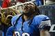 Sep 29, 2013; Detroit, MI, USA; Detroit Lions free safety Louis Delmas (26) celebrates after the game against the Chicago Bears at Ford Field. The Lions won 40-32. Mandatory Credit: Rick Osentoski-USA TODAY Sports