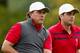 DUBLIN, OH - OCTOBER 05: Phil Mickelson and Keegan Bradley of the U.S. Team wait on the fourth tee during the Day Three Four-ball Matches at the Muirfield Village Golf Club on October 5, 2013 in Dublin, Ohio. (Photo by Gregory Shamus/Getty Images)