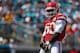 JACKSONVILLE, FL - SEPTEMBER 08: Justin Houston #50 of the Kansas City Chiefs celebrates a sack during a game against the Jacksonville Jaguarsat EverBank Field on September 8, 2013 in Jacksonville, Florida. (Photo by Mike Ehrmann/Getty Images)