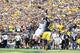 ANN ARBOR, MI - OCTOBER 05: Maxx Williams #88 of the Minnesota Golden Gophers makes the catch over Blake Countess #18 of the Michigan Wolverines for a first quarter touchdown during the game at Michigan Stadium on October 5, 2013 in Ann Arbor, Michigan.
