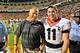 Georgia QB Aaron Murray (right) with head coach Mark Richt