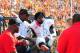 KNOXVILLE, TN - OCTOBER 5: Keith Marshall #4 of the Georgia Bulldogs is carted off the field after being injured against the Tennessee Volunteers at Neyland Stadium on October 5, 2013 in Knoxville, Tennessee. (Photo by Scott Cunningham/Getty Images)