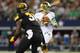 ARLINGTON, TX - OCTOBER 05: Tommy Rees #11 of the Notre Dame Fighting Irish throws the ball against the Arizona State Sun Devils at Cowboys Stadium on October 5, 2013 in Arlington, Texas. (Photo by Ronald Martinez/Getty Images)