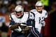 ATLANTA, GA - SEPTEMBER 29: LeGarrette Blount #29 and Tom Brady #12 of the New England Patriots run a play against the Atlanta Falcons during the game at Georgia Dome on September 29, 2013 in Atlanta, Georgia. (Photo by Kevin C. Cox/Getty Images)