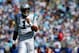 CHARLOTTE, NC - SEPTEMBER 22: Cam Newton #1 of the Carolina Panthers walks down the field against the New York Giants during their game at Bank of America Stadium on September 22, 2013 in Charlotte, North Carolina. (Photo by Streeter Lecka/Getty Images