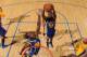 ONTARIO, CA - OCTOBER 5: Harrison Barnes #40 of the Golden State Warriors grabs the rebound against the Los Angeles Lakers at Citizens Business Bank Arena on October 5, 2013 in Ontario, California. NOTE TO USER: User expressly acknowledges and agrees tha