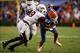 Cornerback Will Hines brings down a Florida receiver in Saturday's loss.
