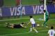 DURBAN, SOUTH AFRICA - JUNE 22: Yakubu Ayegbeni of Nigeria misses an open goal during the 2010 FIFA World Cup South Africa Group B match between Nigeria and South Korea at Durban Stadium on June 22, 2010 in Durban, South Africa. (Photo by Jamie McDonald