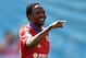 KHIMKI, RUSSIA - AUGUST 18: Ahmed Musa of PFC CSKA Moscow celebrates after scoring a goal during the Russian Premier League match between PFC CSKA Moscow and FC Kuban Krasnodar at the Arena Khimki Stadium on August 18, 2013 in Khimki, Russia. (Photo by E