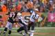 Oct 6, 2013; Cincinnati, OH, USA; New England Patriots quarterback Tom Brady (12) passes the ball against the Cincinnati Bengals at Paul Brown Stadium. Cincinnati defeated New England 13-6. Mandatory Credit: Mark Zerof-USA TODAY Sports