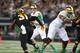 ARLINGTON, TX - OCTOBER 05: Tommy Rees #11 of the Notre Dame Fighting Irish throws the ball against the Arizona State Sun Devils at Cowboys Stadium on October 5, 2013 in Arlington, Texas. (Photo by Ronald Martinez/Getty Images)
