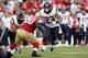 Oct 6, 2013; San Francisco, CA, USA; Houston Texans running back Arian Foster (23) runs the ball against the San Francisco 49ers in the first quarter at Candlestick Park. Mandatory Credit: Cary Edmondson-USA TODAY Sports