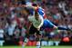 LONDON, ENGLAND - AUGUST 18: Nacer Chadli of Tottenham Hotspur and Joel Ward of Crystal Palace battle for the ball during the Barclays Premier League match between Crystal Palace and Tottenham Hotspur at Selhurst Park on Augsut 18, 2013 in London, Englan