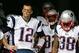 Oct 6, 2013; Cincinnati, OH, USA; New England Patriots quarterback Tom Brady (12) waits in the tunnel with teammates before the game against the Cincinnati Bengals at Paul Brown Stadium. Mandatory Credit: Marc Lebryk-USA TODAY Sports
