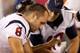 SAN FRANCISCO, CA - OCTOBER 06: Matt Schaub #8 of the Houston Texans sits on the bench during their game against the San Francisco 49ers at Candlestick Park on October 6, 2013 in San Francisco, California. This was after he threw his third interception a