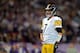 LONDON, ENGLAND - SEPTEMBER 29: Quarterback Ben Roethlisberger #7 of the Pittsburgh Steelers looks on during the NFL International Series game between Pittsburgh Steelers and Minnesota Vikings at Wembley Stadium on September 29, 2013 in London, England.