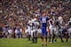 Oct 5, 2013; Gainesville, FL, USA; Florida Gators defensive back Loucheiz Purifoy (15) reacts during the first half of the game against the Arkansas Razorbacks at Ben Hill Griffin Stadium. Mandatory Credit: Rob Foldy-USA TODAY Sports