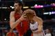 LOS ANGELES, CA - DECEMBER 09: Andrea Bargnani #7 of the Toronto Raptors drives to the basket during a 102-83 Los Angeles Clipper win at Staples Center on December 9, 2012 in Los Angeles, California. NOTE TO USER: User expressly acknowledges and agrees