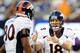 EAST RUTHERFORD, NJ - SEPTEMBER 15: Peyton Manning #18 of the Denver Broncos calls a play during the first half against the New York Giants at MetLife Stadium on September 15, 2013 in East Rutherford, New Jersey. (Photo by Maddie Meyer/Getty Images)