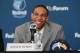 MEMPHIS, TN - JUNE 25: Xavier Henry of the Memphis Grizzlies speaks to the media during a press conference to introduce the draft picks on June 25, 2010 at FedExForum in Memphis, Tennessee. NOTE TO USER: User expressly acknowledges and agrees that, by d