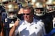 SOUTH BEND, IN - SEPTEMBER 28: Head coach Brian Kelly of the Notre Dame Fighting Irish waits torun onto the field with his team before a game against the Oklahoma Sooners at Notre Dame Stadium on September 28, 2013 in South Bend, Indiana. Oklahoma defeat