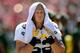 SAN FRANCISCO, CA - SEPTEMBER 08: Clay Matthews #52 of the Greenbay Packers looks on from the sidelines during the first quarter against the San Francisco 49ers at Candlestick Park on September 8, 2013 in San Francisco, California. (Photo by Thearon W.