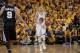 OAKLAND, CA - MAY 16: Stephen Curry #30 of the Golden State Warriors brings the ball up the court against the San Antonio Spurs in Game Six of the Western Conference Semifinals during the 2013 NBA Playoffs on May 16, 2013 at Oracle Arena in Oakland, Calif