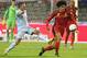 BRUSSELS, BELGIUM - AUGUST 14: Marouane Fellaini of Belgium moves away from Franck Ribery during the International friendly match between Belgium and France at the King Baudouin Stadium on August 14, 2013 in Brussels, Belgium. (Photo by David Rogers/Get