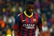KUALA LUMPUR, MALAYSIA - AUGUST 10: Alex Song of Barcelona FC controls the ball during the friendly match between FC Barcelona and Malaysia at Shah Alam Stadium on August 10, 2013 in Kuala Lumpur, Malaysia. (Photo by How Foo Yeen/Getty Images)