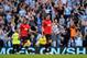 MANCHESTER, ENGLAND - SEPTEMBER 22: (L-R) Tom Cleverley and Michael Carrick of Manchester United look dejected in defeat after the Barclays Premier League match between Manchester City and Manchester United at the Etihad Stadium on September 22, 2013 in