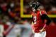 ATLANTA, GA - OCTOBER 07: Quarterback Matt Ryan #2 of the Atlanta Falcons walks to the sideline against the New York Jets during their game at the Georgia Dome on October 7, 2013 in Atlanta, Georgia. (Photo by Kevin C. Cox/Getty Images)