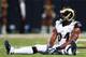 ST LOUIS, MO - SEPTEMBER 26: Robert Quinn #94 of the St. Louis Rams reacts to a touchdown by Frank Gore #21 of the San Francisco 49ers in the second quarter at Edward Jones Dome on September 26, 2013 in St Louis, Missouri. (Photo by Dilip Vishwanat/Ge
