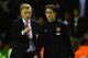 SUNDERLAND, ENGLAND - OCTOBER 05: David Moyes of Manchester United talks with Adnan Januzaj after victory in the Barclays Premier League match between Sunderland and Manchester United at Stadium of Light on October 5, 2013 in Sunderland, England. (Photo