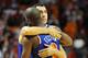 Dec 6, 2012; Miami FL, USA; New York Knicks point guard Pablo Prigioni (9) and point guard Raymond Felton (2) both celebrate their 112 to 92 win over the Miami Heat at American Airlines Arena. Mandatory Credit: Steve Mitchell-USA TODAY Sports