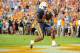 KNOXVILLE, TN - OCTOBER 5: Rajion Neal #20 of the Tennessee Volunteers carries the ball for a 2nd half touchdown against the Georgia Bulldogs at Neyland Stadium on October 5, 2013 in Knoxville, Tennessee. (Photo by Scott Cunningham/Getty Images)