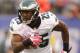 EAST RUTHERFORD, NJ - OCTOBER 06: LeSean McCoy #25 of the Philadelphia Eagles carries the ball during the second quarter against the New York Giants at MetLife Stadium on October 6, 2013 in East Rutherford, New Jersey. (Photo by Maddie Meyer/Getty Image