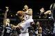 Oct 7, 2013; St. Louis, MO, USA; Chicago Bulls point guard Derrick Rose (1) goes for a lay up during the first quarter against Memphis Grizzlies power forward Jon Leuer (30) at Scottrade Center. Mandatory Credit: Jeff Curry-USA TODAY Sports