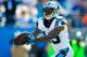 CHARLOTTE, NC - SEPTEMBER 22: Ted Ginn Jr. #19 of the Carolina Panthers makes a fingertip catch for a touchdown against the New York Giants during play at Bank of America Stadium on September 22, 2013 in Charlotte, North Carolina. The Panthers won 38-0.