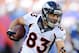 EAST RUTHERFORD, NJ - SEPTEMBER 15: Wes Welker #83 of the Denver Broncos carries the ball during the first half against New York Giants at MetLife Stadium on September 15, 2013 in East Rutherford, New Jersey. (Photo by Maddie Meyer/Getty Images)