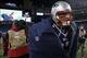 Dec 30, 2012; Foxborough, MA, USA; New England Patriots tight end Rob Gronkowski (87) exits the field after he game against the Miami Dolphins at Gillette Stadium. The New England Patriots defeated the Miami Dolphins 28-0. Mandatory Credit: David Butler I