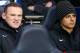 LONDON, ENGLAND - JANUARY 20: Wayne Rooney of Manchester United and Javier Hernandez of Manchester United are seen on the substitutes bench during the Barclays Premier League match between Tottenham Hotspur and Manchester United at White Hart Lane on Jan