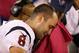 SAN FRANCISCO, CA - OCTOBER 06: Matt Schaub #8 of the Houston Texans wipes his face while sitting on the bench during their game against the San Francisco 49ers at Candlestick Park on October 6, 2013 in San Francisco, California. This was after he his th