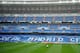 MADRID, SPAIN - APRIL 04: Tottenham Hotspur players warm up during a training session a day before the UEFA Champions League quarter final first leg match between Real Madrid and Tottenham Hotspur at Estadio Santiago Bernabeu on April 4, 2011 in Madrid,