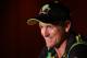BRISBANE, AUSTRALIA - FEBRUARY 13: George Bailey of Australia talks to media after losing the International Twenty20 match between Australia and the West Indies at The Gabba on February 13, 2013 in Brisbane, Australia. (Photo by Chris Hyde/Getty Images)